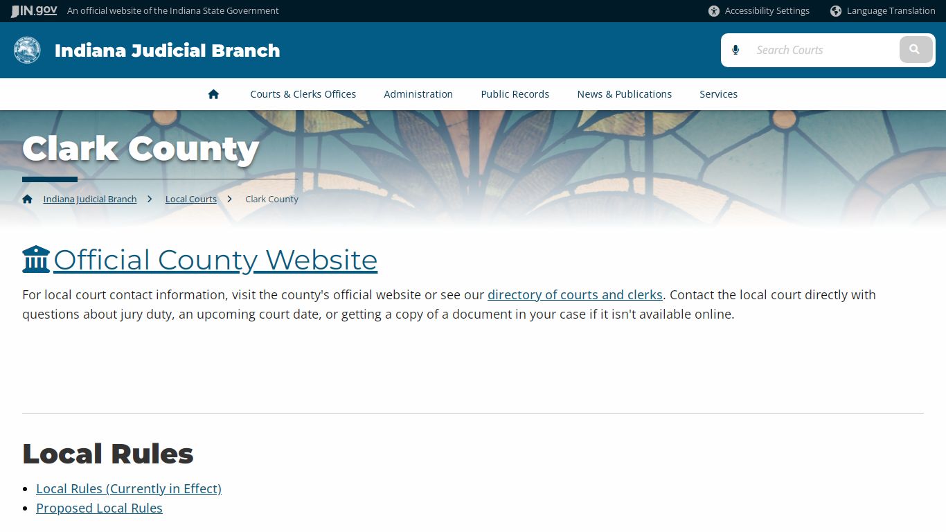 Courts: Clark County - IN.gov